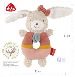 Bunny Rattle Plush Toy - Nature 3 Collection