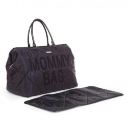 Childhome torba mommy bag pikowana czarna - stylowa i funkcjonalna