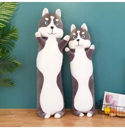 Long Husky Dog Plush Pillow 50 cm