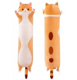 Beige Cat Plush Pillow 100 cm