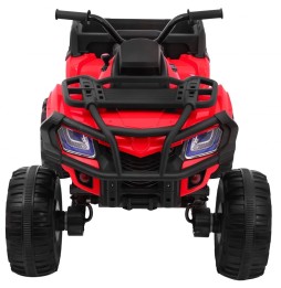 Red XL ATV Quad for Kids - 4x4 Drive, LED Audio