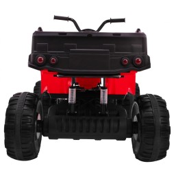 Red XL ATV Quad for Kids - 4x4 Drive, LED Audio