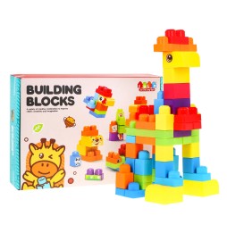 68 Piece Construction Block Set for Kids