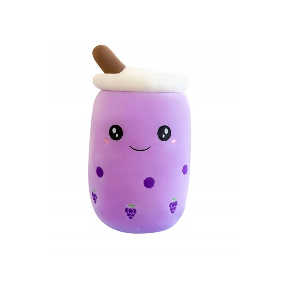 Fioletowa maskotka kubek Bubble Tea