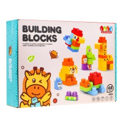 68 Piece Construction Block Set for Kids