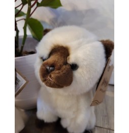 Realistic Plush Siamese Kitten 20 cm