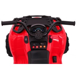 Red XL ATV Quad for Kids - 4x4 Drive, LED Audio