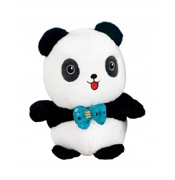 Panda pufoasă cu fundiță 25 cm