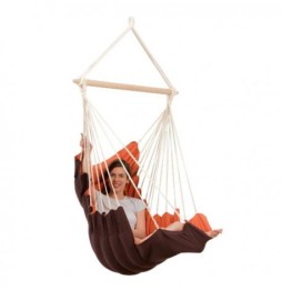 California Terracotta Hammock Chair with Footrest