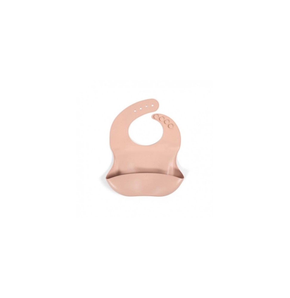 Filibabba Silicone Bib with Pocket Blush