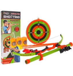 2-in-1 Bow and Gun Set for Kids