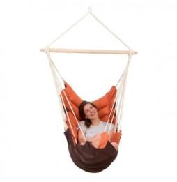 California Terracotta Hammock Chair with Footrest