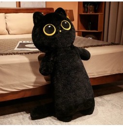 Plush Cat Pillow 90cm Black