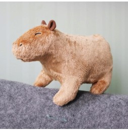 Plush Capybara Toy Dark Brown 20cm