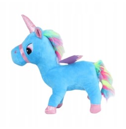 Blue Unicorn Plush Toy 27 cm