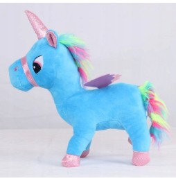 Blue Unicorn Plush Toy 27 cm