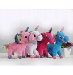 Blue Unicorn Plush Toy 27 cm