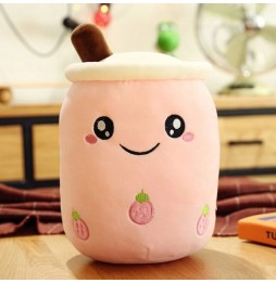 Strawberry Bubble Tea Plush Toy 35 cm