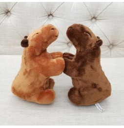 Plush Capybara Toy Dark Brown 20cm