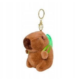 Capybara Plush Keychain with Backpack