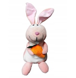 Pink Bunny Plush Toy 45cm with Carrot