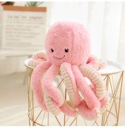 Octopus din pluș roz 60 cm - jucărie