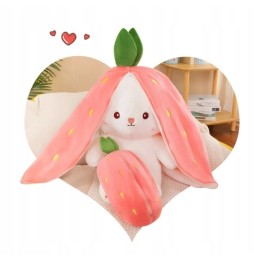 Plush Strawberry Rabbit Toy 35 cm