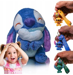 Plush Toy Stitch with Keychain for Kids