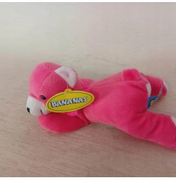 Pink Lying Bear BANANAS 20 cm