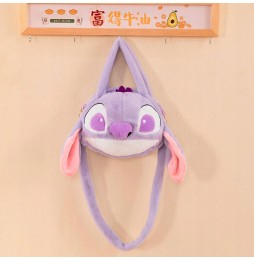 Fioletowa torebka pluszowa Stitch dla dzieci