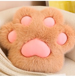 Paw-Shaped Plush Cushion 45cm