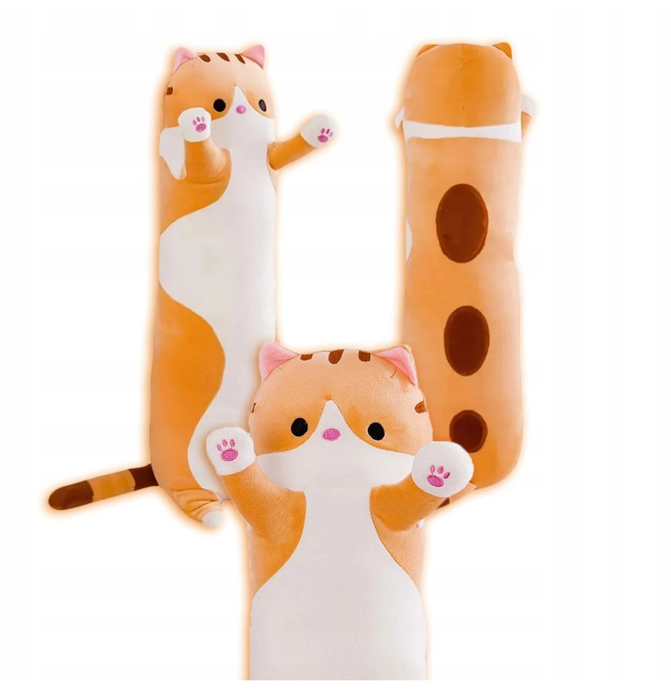 Plush Toy Orange Cat Lucek 50 cm