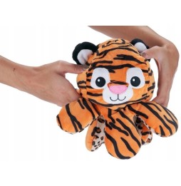 Reversible Octopus Plush Toy - Tiger/Panther