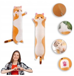 Plush Toy Orange Cat Lucek 50 cm