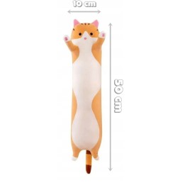 Plush Toy Orange Cat Lucek 50 cm