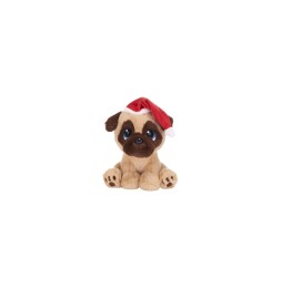 Christmas Pug in Santa Outfit for Gift