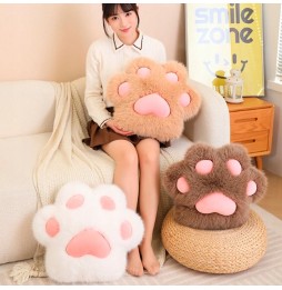 Paw-Shaped Plush Cushion 45cm