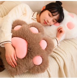 Paw-Shaped Plush Cushion 45cm