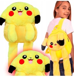 Pikachu Plush Backpack with LED