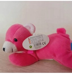 Pink Lying Bear BANANAS 20 cm