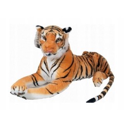 Brown Lying Tiger 85cm - Plush Toy for Kids