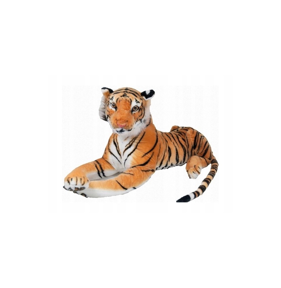 Brown Lying Tiger 85cm - Plush Toy for Kids