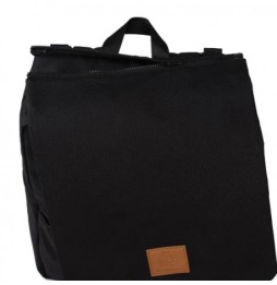 My bag's plecak reflap eco black/cream - modny i ekologiczny