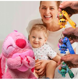 Plush Stitch Toy with Keychain for Kids