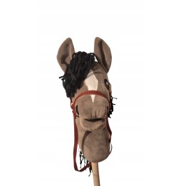 A4 Hobby Horse Kary - Black Stick Horse