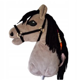 A4 Hobby Horse Kary - Black Stick Horse