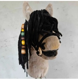 A4 Hobby Horse Kary - Black Stick Horse