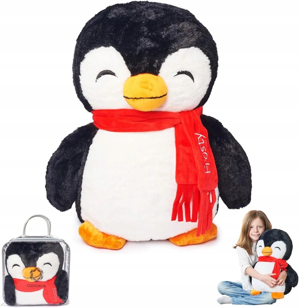 Pinguin greu din pluș 2.3kg pentru copii