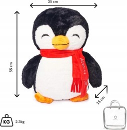 Pinguin greu din pluș 2.3kg pentru copii