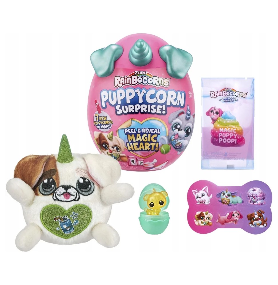 Rainbocorns Puppycorn magic heart maskotka piesek